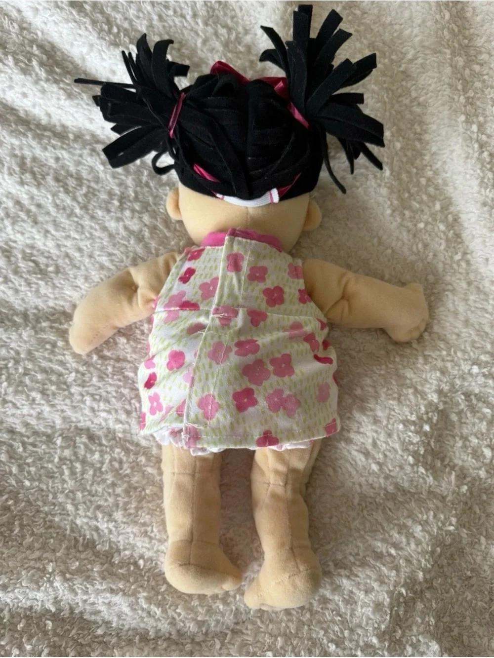 Manhattan Toy Baby Stella Brunette Doll 15” Floral Dress + Magnetic Pacifier